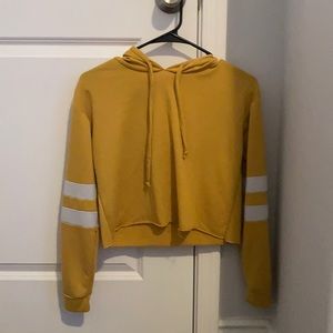 (S) Mustard Cropped hoodie🌺🌕